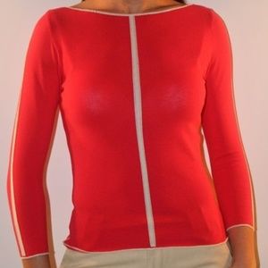 MADE IN ITALY GIUPA'S Red light knit top